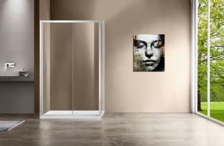 Душевые уголки Vincea Душевой уголок Garda VSR-1G1015CL, 1500*1000, хром, стекло прозрачное, , шт, артикул VSR-1G1015CL