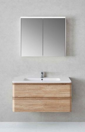 Тумба под раковину Vincea Alba VMC-1A100WO подвесная W.Oak, артикул VMC-1A100WO