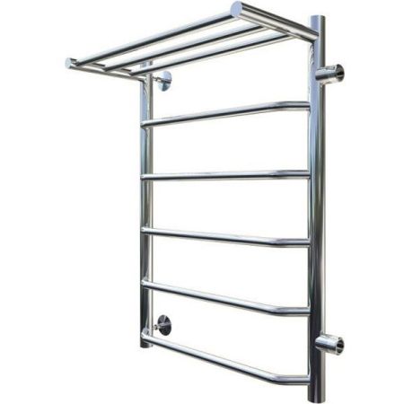 Водяной полотенцесушитель Тругор Браво 1 П ПМ R 80x50 с полкой Хром, артикул Браво1/ПМ508050Пправ