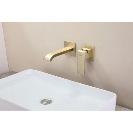 Смеситель для раковины встраиваемый Raglo R02.11.03, золотой сатин, артикул R02.11.03