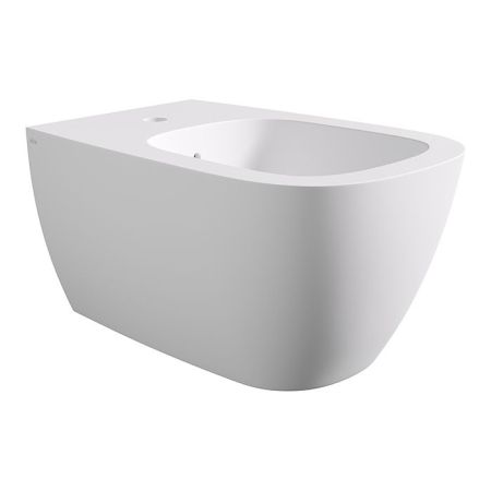 Биде, Alice, Wunder, тип установки-подвесной, ширина, мм-360, глубина, мм-530, высота, мм-285, форма чаши-прямоугольная, отверстия для смесителя-1, материал-керамика, вид грязеотталкивающего покрытия-Aliglaze+, крепления в комплекте, без сливного механизм, артикул 45010109SET