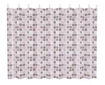 Штора для ванной FASHUN A8816, коричневый