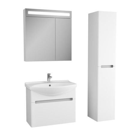 Тумба под раковину Owl 1975 Lagerta 75 OW08.02.00 подвесная Белая, артикул OW08.02.00