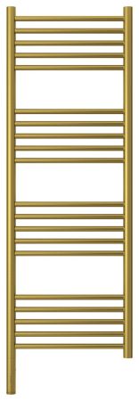 Полотенцесушитель электрический "БОГЕМА 3.0" прямая 1200х400 / МЭМ левый (Состаренная латунь), артикул 051-5804-1240