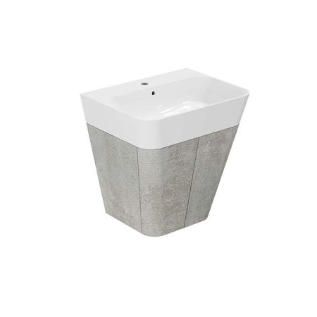 AZZURRA BUILD  раковина подвесная/накладная  65х50х16 см с 1 отв. под смеситель , цвет белый, артикул BULP06550T0MBI*1