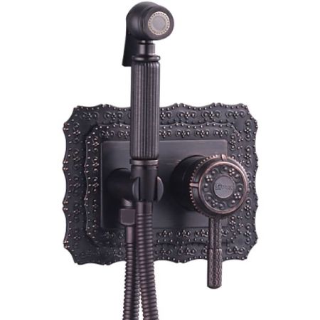 Гигиенический душ со смесителем Lemark Jasmine LM6619ORB Черная бронза, артикул LM6619ORB