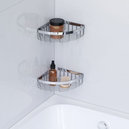 A7452200 Sense L Корзина для душа угловая двухъярусная, хром, артикул A7452200
