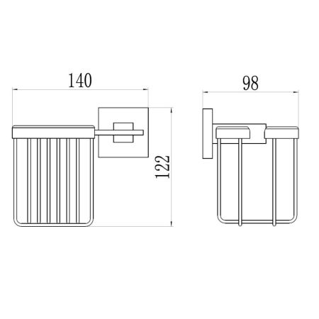 Держатель для освежителя воздуха Savol S-06533C, бронза, артикул S-06533C