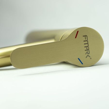 Смеситель для раковины Fmark FS8211C, матовое золото