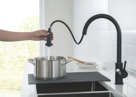 Смеситель для кухни Timo Saona 2316/03FL Черный, артикул 2316/03FL