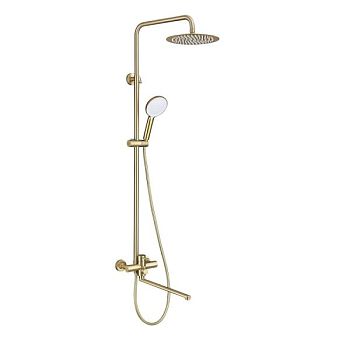Душевая система Prohanss P31.24.03, сатин золотой