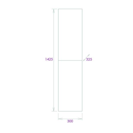 Пенал Onika Марбл 30 подвесной, мрамор/камень бетонный, универсальный