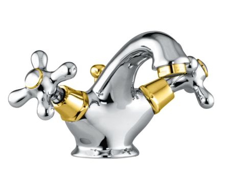 Смеситель для раковины Fiore MARGOT 26CO0622, хром/золото, артикул 26CO0622