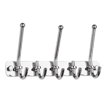 Планка с крючками для полотенец Haiba HB201-5, хром