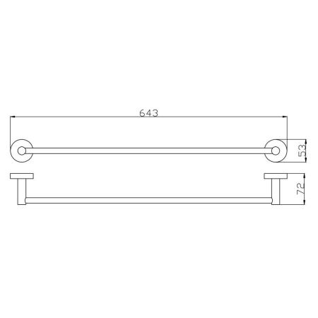 Полотенцедержатель Rav Slezak COLORADO COA0701/60Z, золото, артикул COA0701/60Z