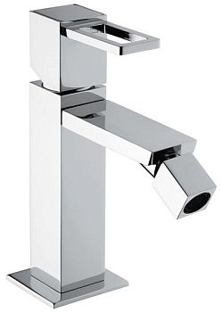 Emmevi Siris, однорычажный смеситель для биде, ручка со стержнем, с донным клапаном click-clack, цвет хром