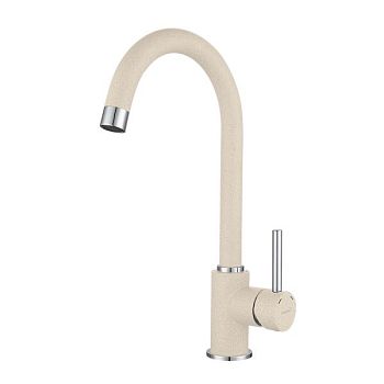 Смеситель для кухни GranFest 3650, белый