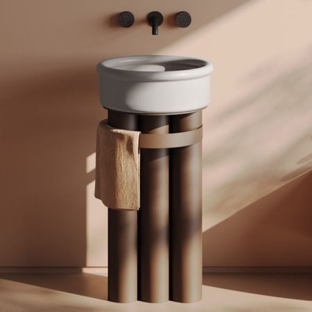 Artceram BRERA Раковина накладная Ø 43 h 15, без отв под смеситель, цвет белый глянцевый, артикул BRL001 01 00