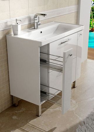 Тумба с раковиной SanVit Комфорт 90 kkomf090 в цвете Ral Красный глянец, артикул kkomf090