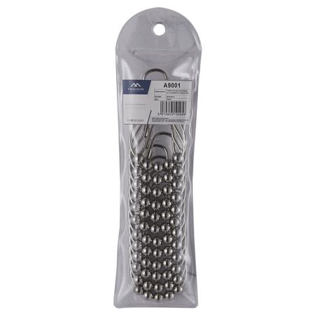 Кольца для шторы в ванную FASHUN A9001, хром