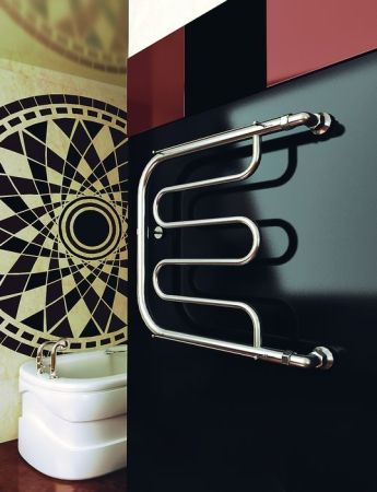 Водяной полотенцесушитель Ника Econ ПМ1 60x70 с полкой Хром, артикул ПМ1 60x70