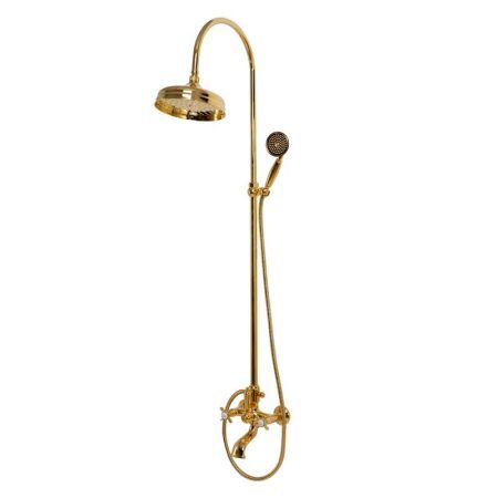 Душевая стойка со смесителем, верхним и ручным душем CEZARES LORD-CVD, артикул LORD-CVD-30-03/24-M