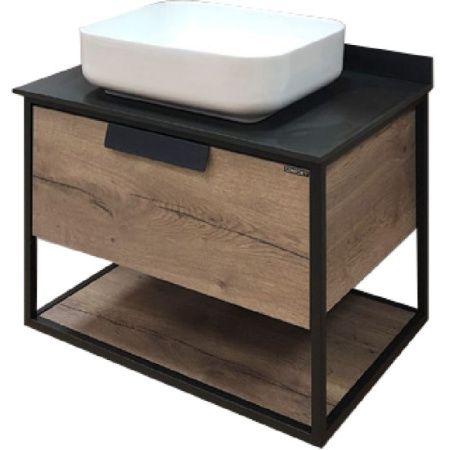 Тумба с раковиной Comforty Кельн 75 4149065 подвесная Дуб темный Тумба с раковиной Comforty Кельн 75 4149065 подвесная Дуб темный