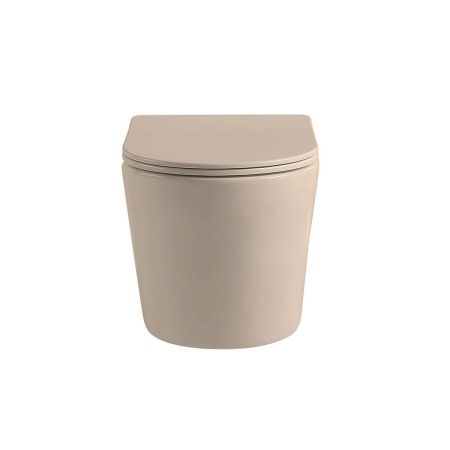 Унитаз подвесной Piatti VT1-11SMC, цвет капучино матовый, ультратонкое soft-close сиденье, артикул VT1-11SMC