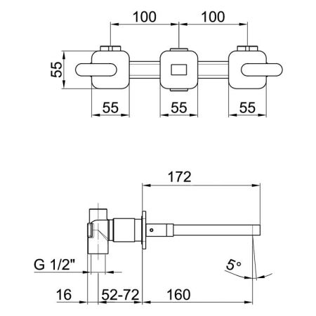 Смеситель для раковины Webert Living LV750404015, артикул LV750404015