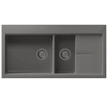 Кухонная мойка с разделочной доской Florentina РОССАНА 20.335.E1000.307, серый шёлк