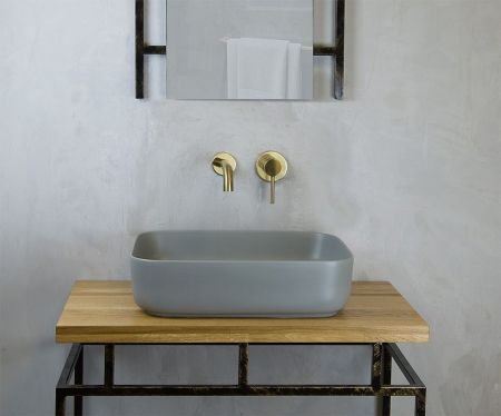 Раковина-чаша Bronze de Luxe Scandi 50 6127-GM Серая матовая, артикул 6127-GM