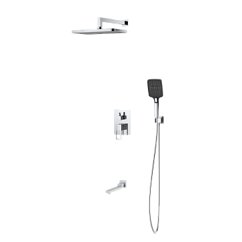Душевая система для ванны и душа DQ Dortmund встраиваемая с изливом хром (DA1715601)