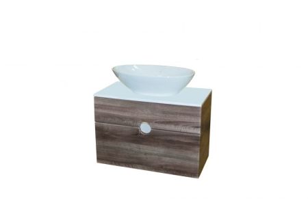 Тумба с раковиной Orange Sole 75 подвесная Белая, артикул Sole-75TU+RA