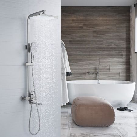 Душевая система Shevanik S7036L, сатин, артикул S7036L