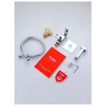 Гигиенический душ со смесителем встраиваемый Raglo R02.54, хром