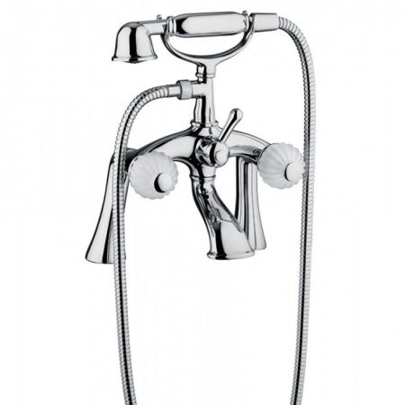 Bongio Rivoli Смеситель на борт ванны, цвет хром/Cristallo 00, артикул 05527CR00