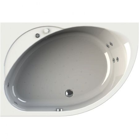 Акриловая ванна Radomir Wachter Мелани 140x95 форсунки Хром L с гидромассажем