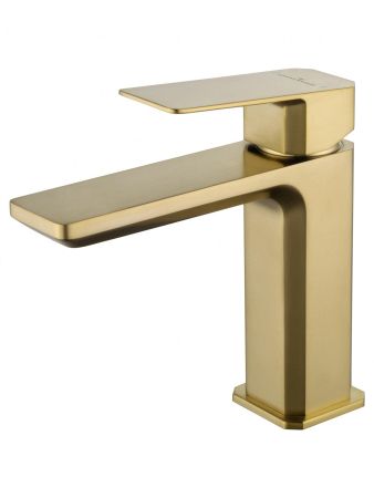 Смеситель для раковины WONZON & WOGHAND DIAMOND, Брашированное золото (WW-88139011-BG), артикул WW-88139011-BG