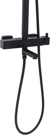 Душевая стойка Allen Brau Infinity 5.21029-31 черный матовый, артикул 5.21029-31