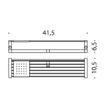 Colombo Time Полочка металлическая с 3 крючками, цвет: хром, артикул W4275.CR
