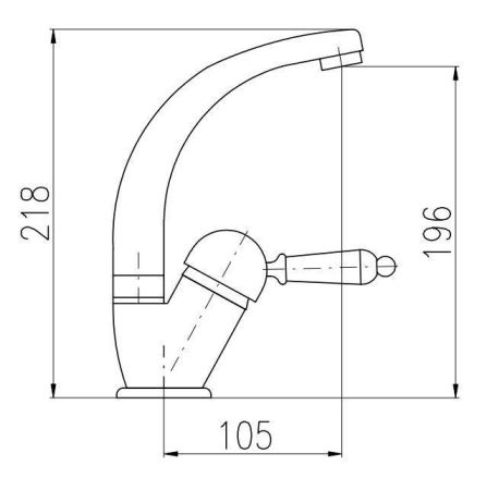 Смеситель для раковины Rav Slezak Labe L506.5/2Z