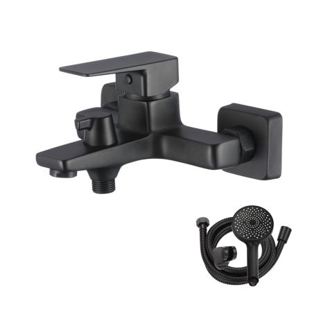 Смеситель для ванны WesnaArt NARCIS NAR06-310BL-25201, черный, артикул NAR06-310BL-25201