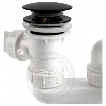 Слив-перелив (автомат, 90 см.) FILARETE FL90BL, черный