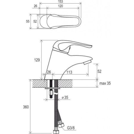 Смеситель Ravak RS 012.00 хром
