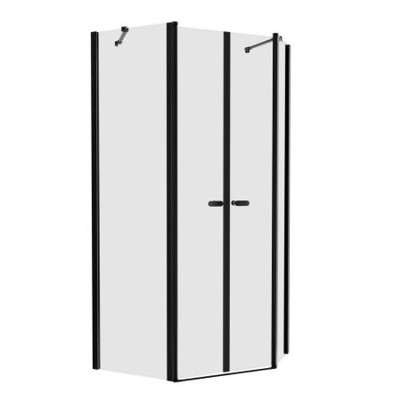 Душевое ограждение NEW TRENDY NEW SOLEO BLACK 100x80x195 K-0618 (черный), артикул K-0618