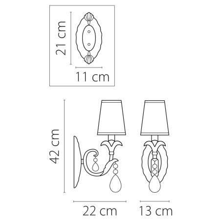 Бра Cappa Lightstar Premium 691614, артикул 691614