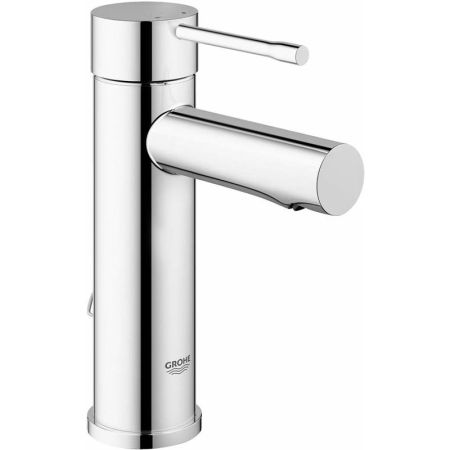 Смеситель для раковины GROHE Essence+ с цепочкой и низким изливом, хром (32899001), артикул 32899001