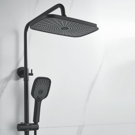 Душевая система Shevanik S6236H, черный