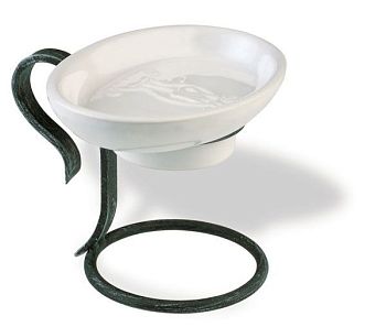 Stil Haus Flora, настольная керамическая мыльница, цвет античный черный