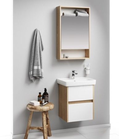 "Сити" Тумба под умывальник подвесная , цвет дуб балтийский CI0105DB, ТМ «AQWELLA», артикул CI0105DB